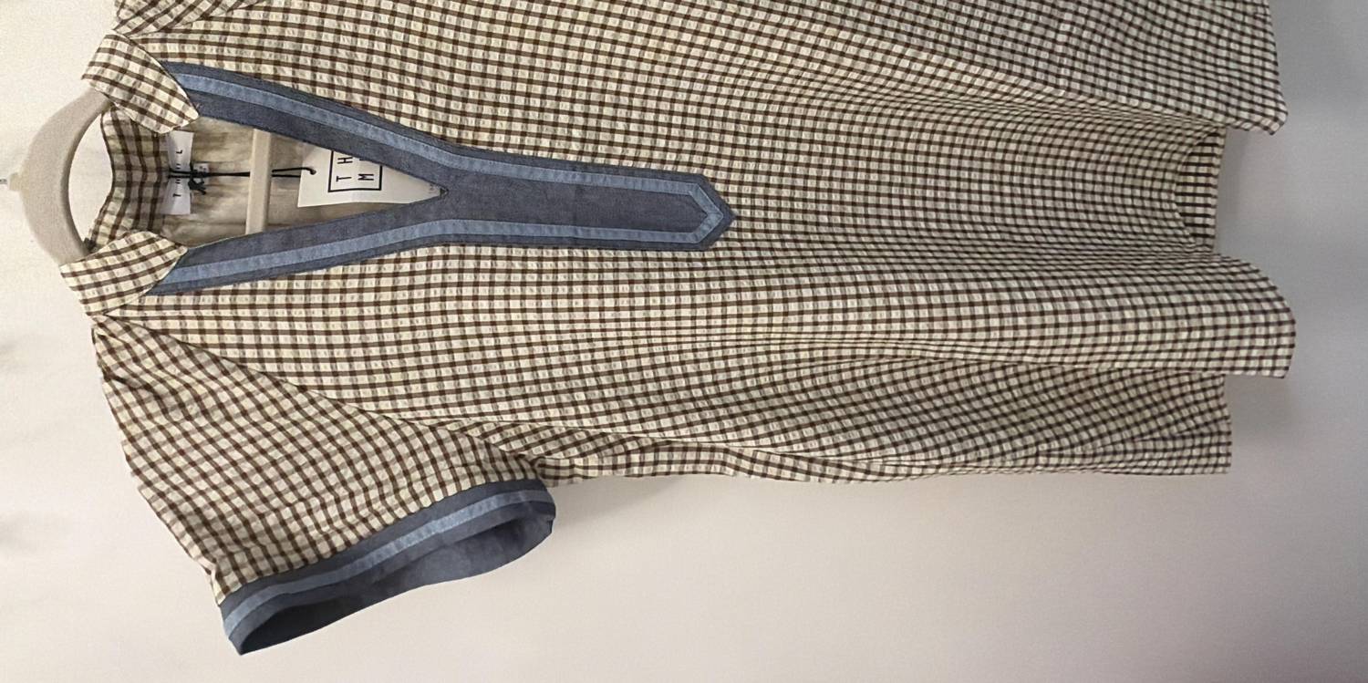 Thml - Women's Short Sleeve Gingham Dress