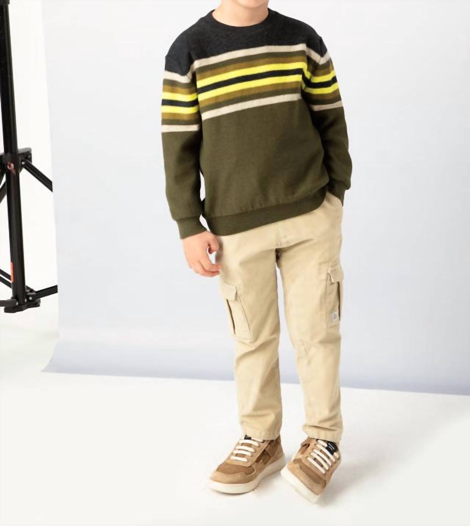 Mayoral - Boys Fine Cord Chino Cargo Pants