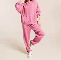 Free People Slow It Down Pullover Sweater Top in cashmere rose - women's sweater