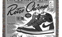 MARQ THE LABEL Retro Jordan Tapestry Blanket in multi - item - detail view