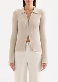 Nude Lucy - Betina Zip Front Knit Cardigan
