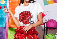 Queen Of Sparkles - Flower Helmet Tee