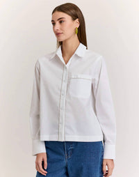 Hinson Wu - Venus Long Sleeve Metallic Bead Shirt
