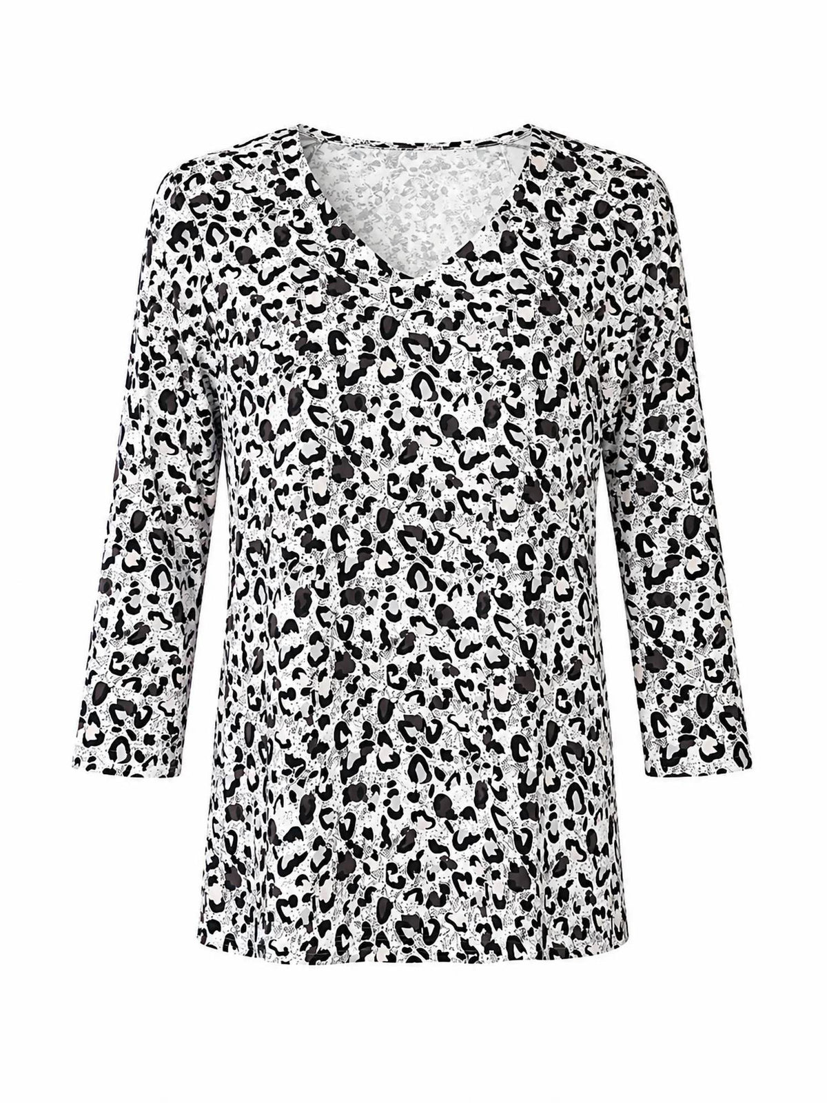 Lulu-B - V-neck Print Top