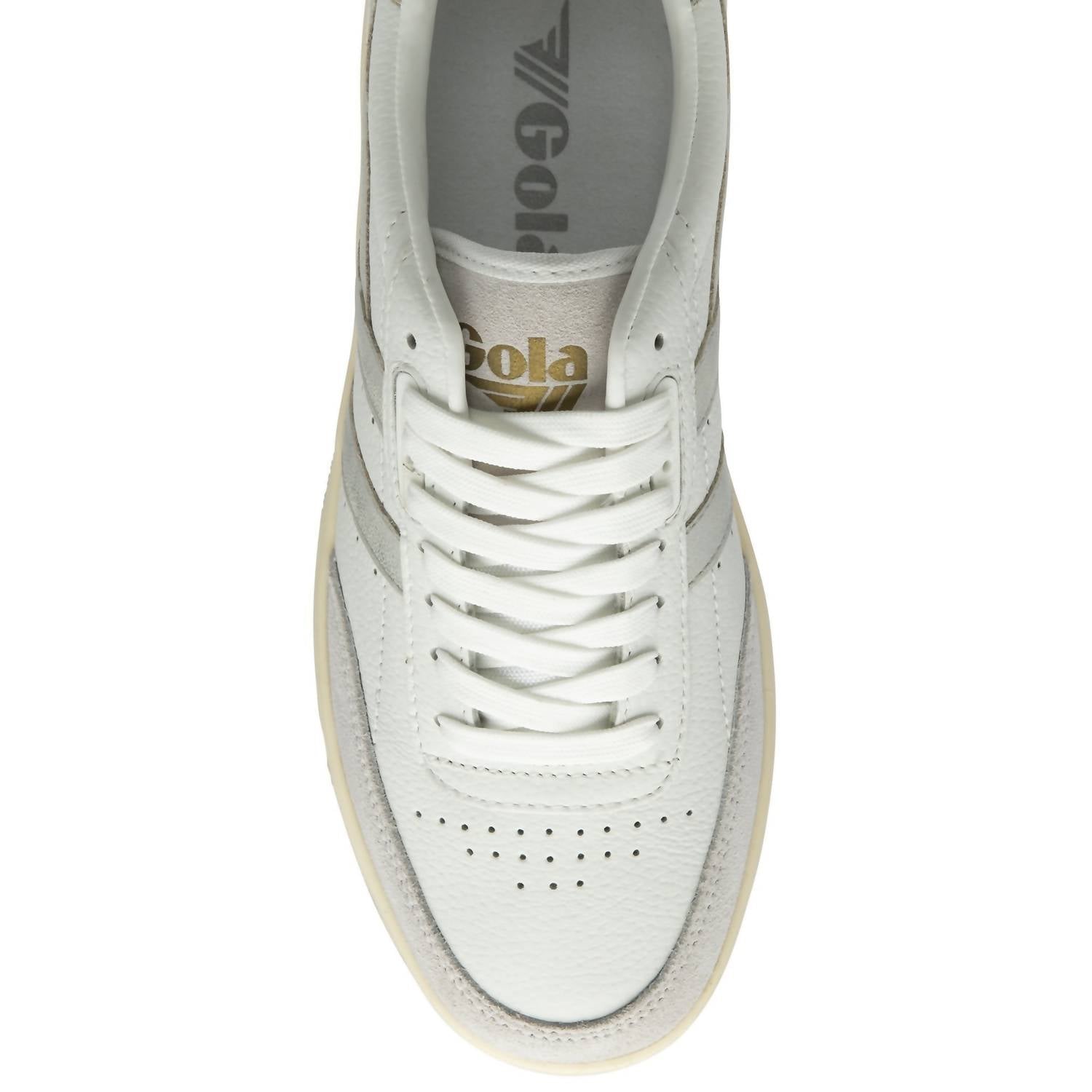 Gola Women's Falcon Mirror Sneaker Shoe in white silver - women's sneaker - alternate view