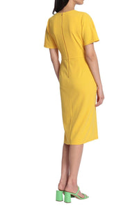 Maggy London - Short Sleeve Midi Dress