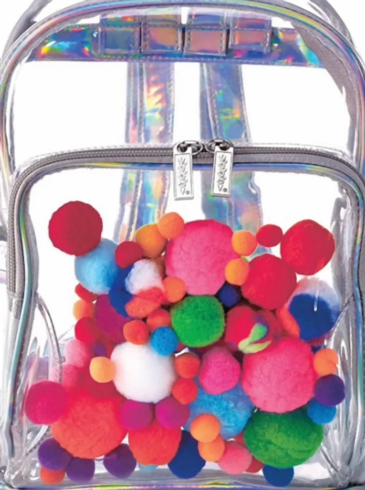 Iscream - Kid's Pom Pom Clear Backpack