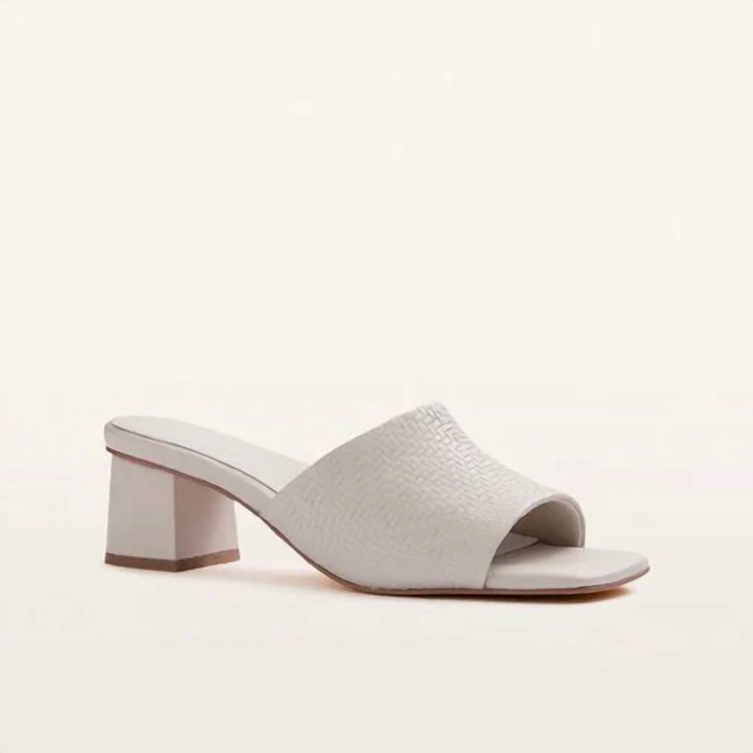 FRANKIE4 Women's Kennedy Weave Heel in bone - women's heels - detail view