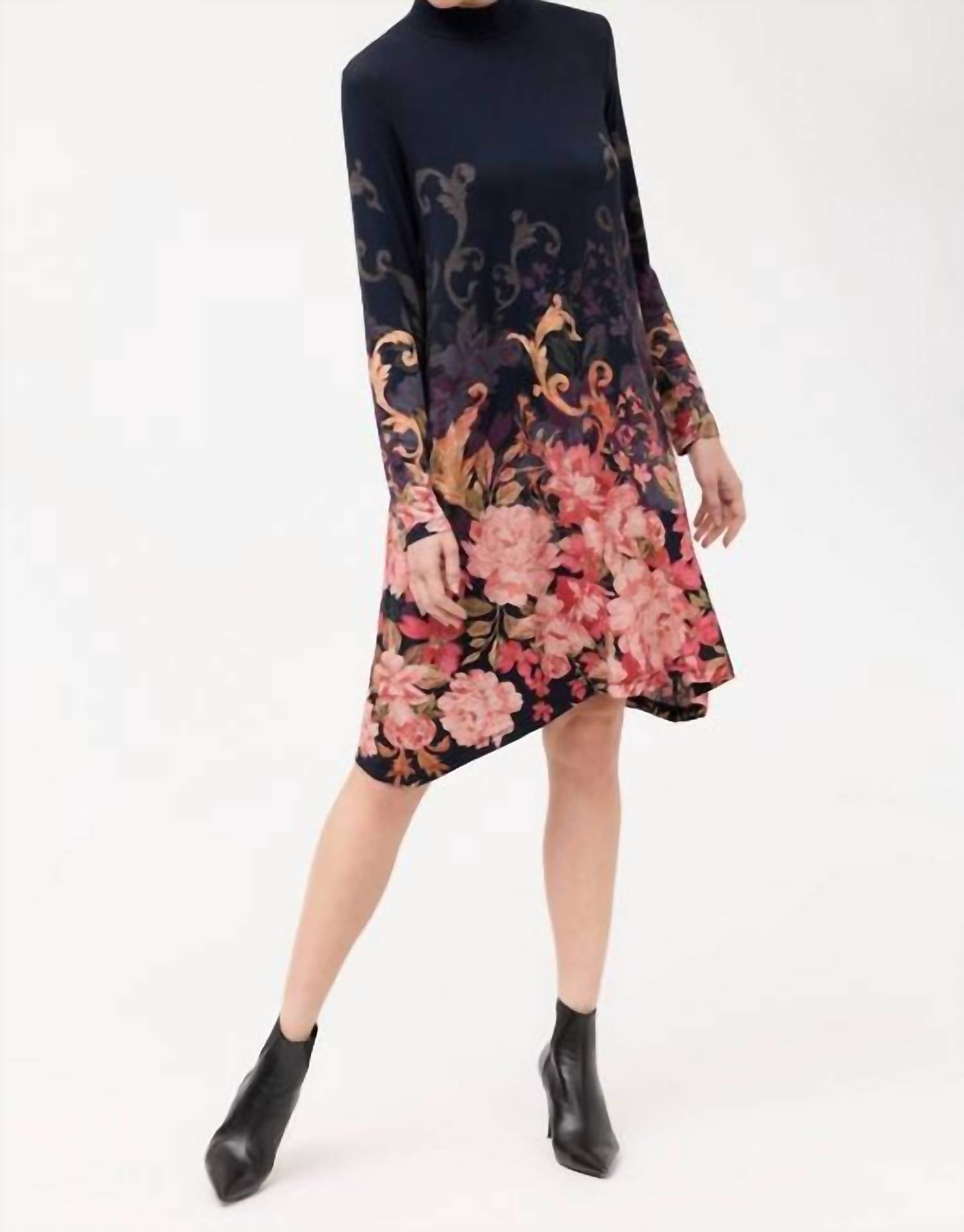 Johnny Was - JANIE FAVORITE MOCK NECK SWING DRESS