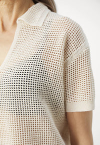 Vanessabruno - Cyntinelle Mesh Polo Top