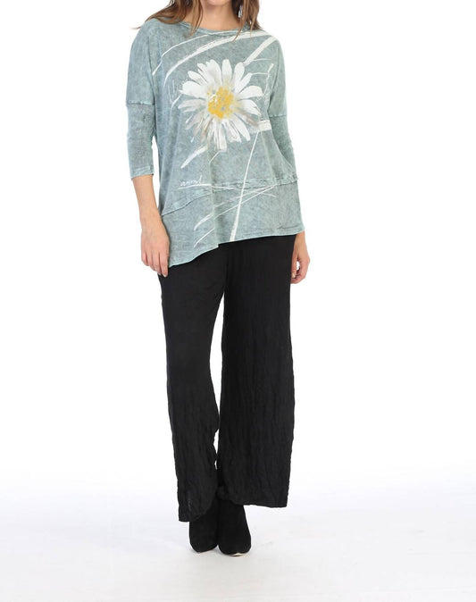 Jess & Jane - Chit Chat Mineral Washed Dolman Sleeve Cotton Top