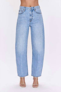PISTOLA Wes High Waist Barrel Jeans in blue - women's jeans