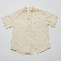Pi and Pa Boy's Patos Shorts Set in beige - item - alternate view