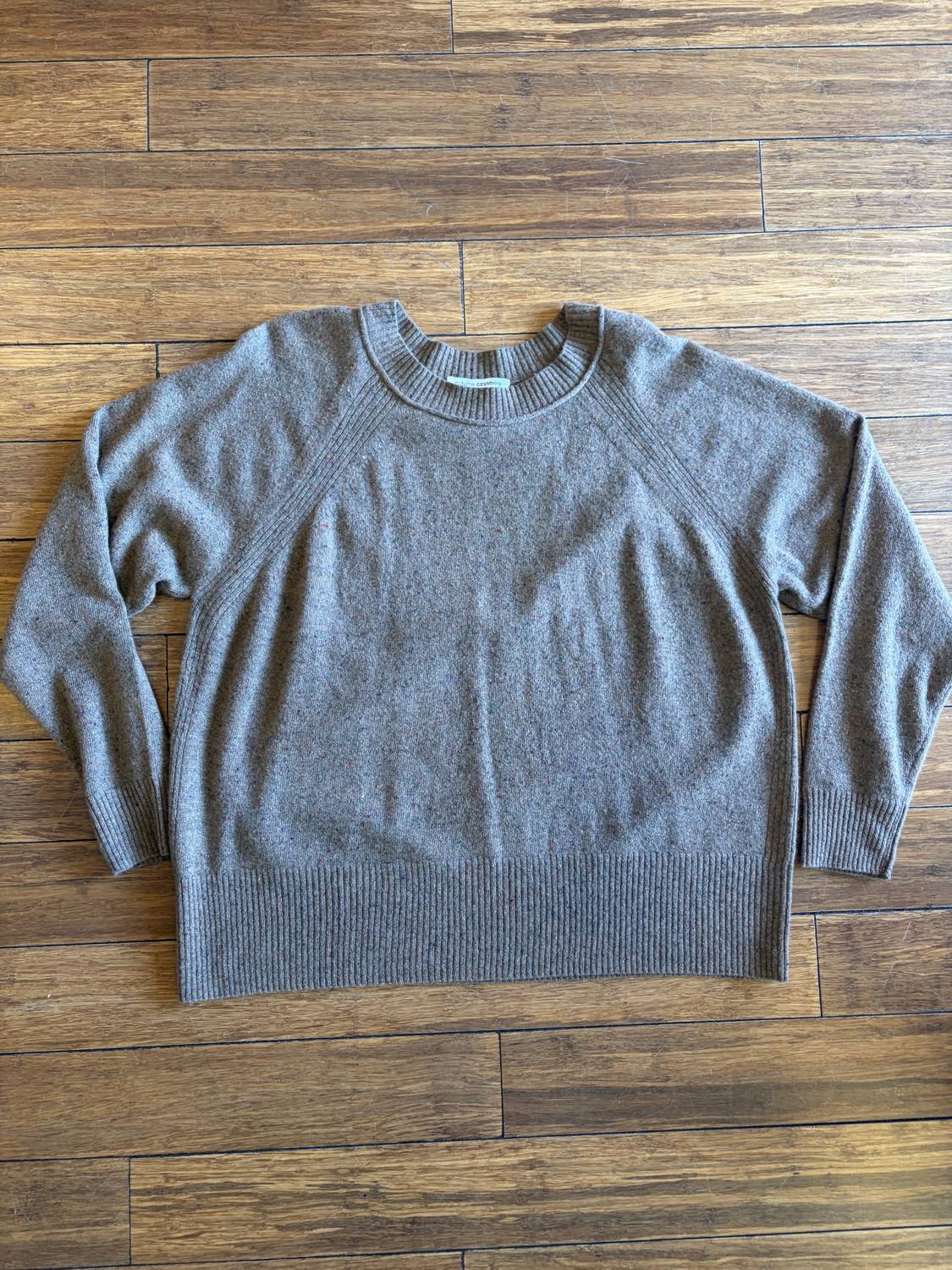 Autumn Cashmere Women's Relaxed Fit Raglan Sweater in brownie - women's sweater