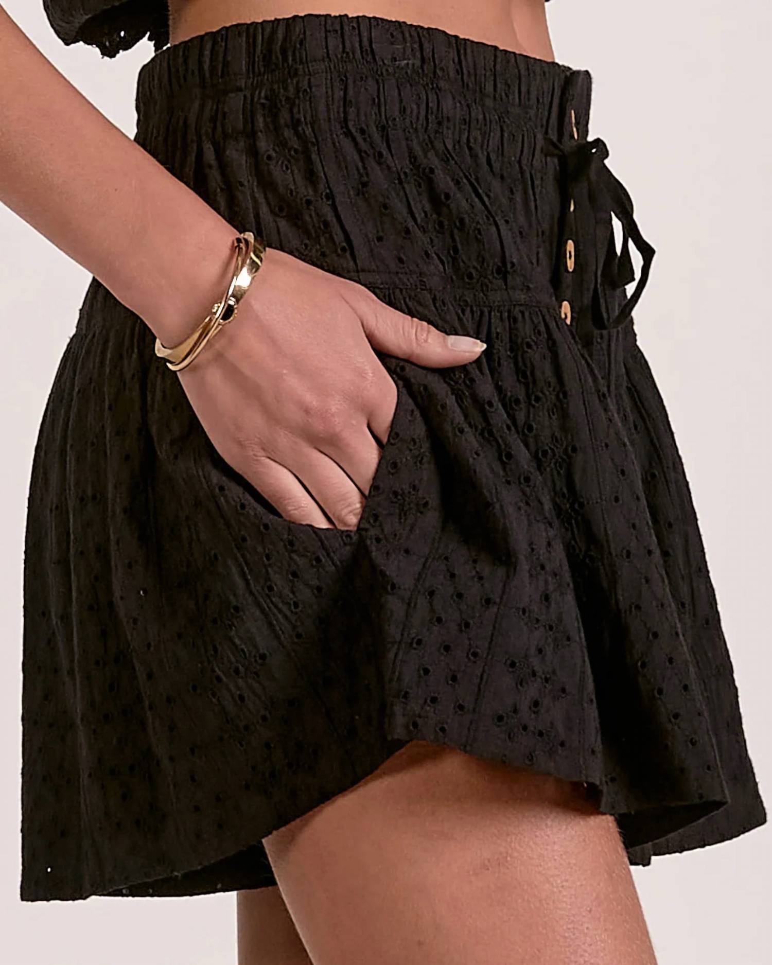 Elan - Eyelet Embroidered Shorts