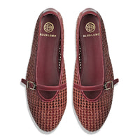 Blublonc - Women's Natalie Mary Jane Strap Detail Flats