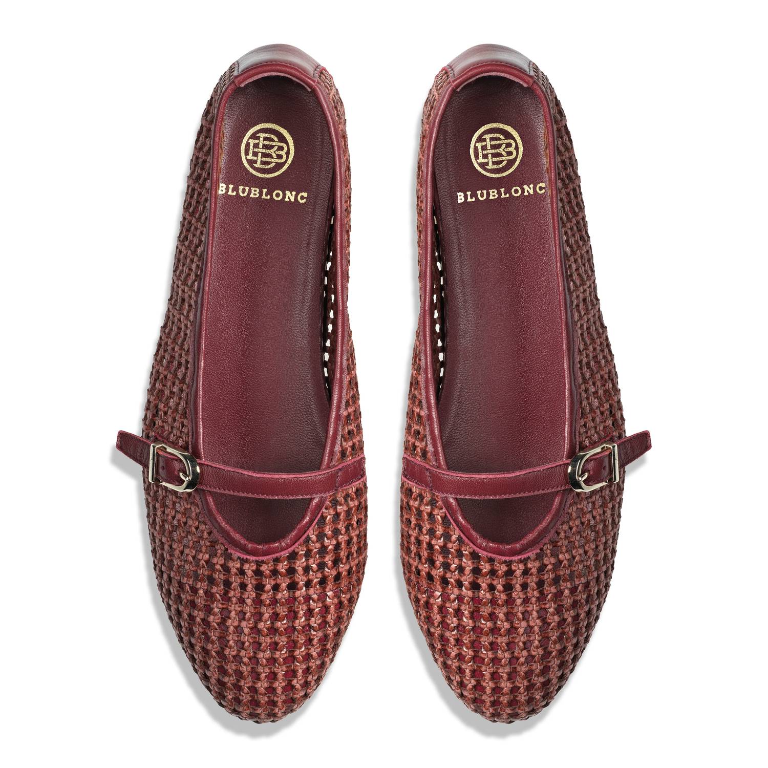Blublonc - Women's Natalie Mary Jane Strap Detail Flats