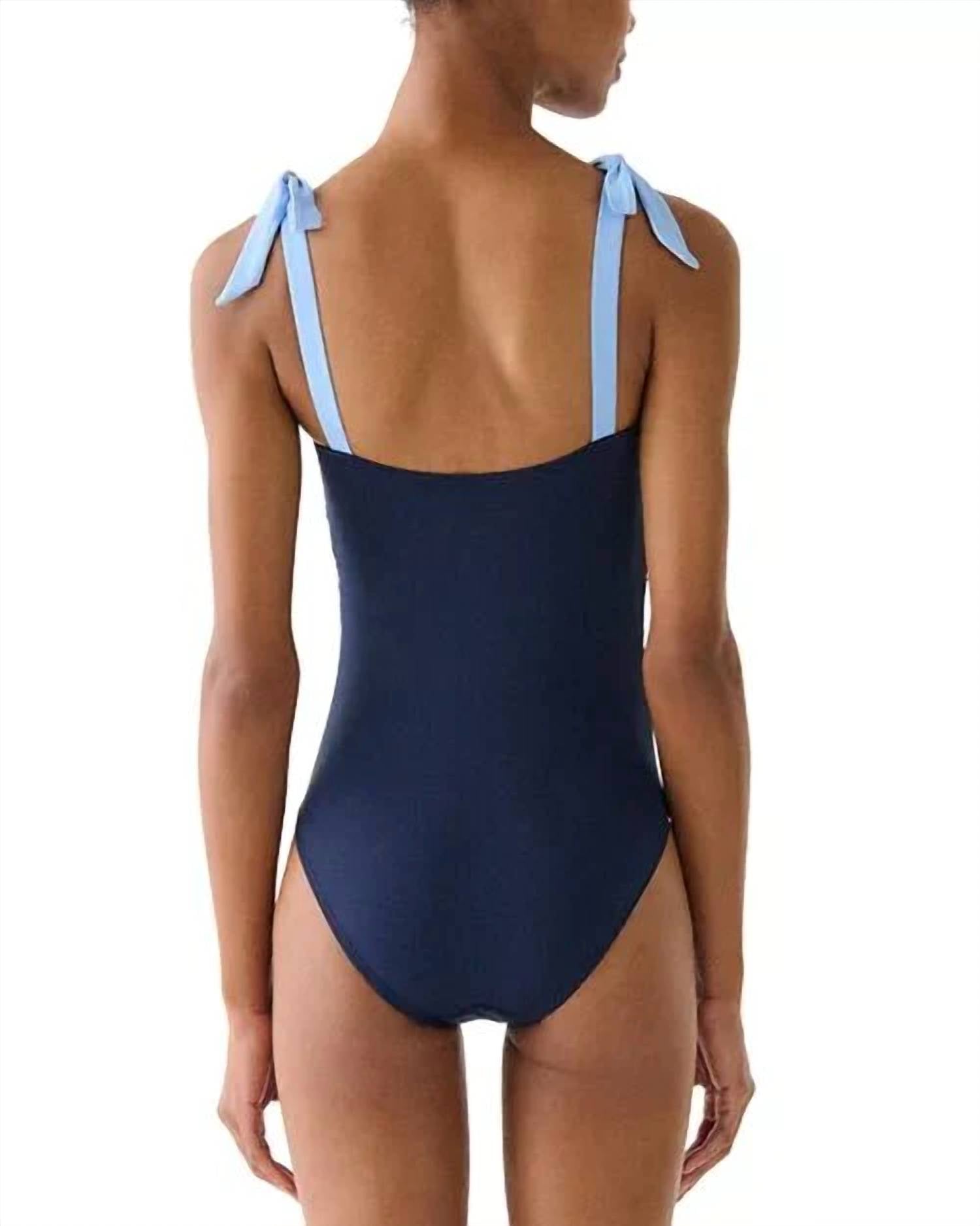 Kate Spade - Shoulder Tie One Piece Swimsuit