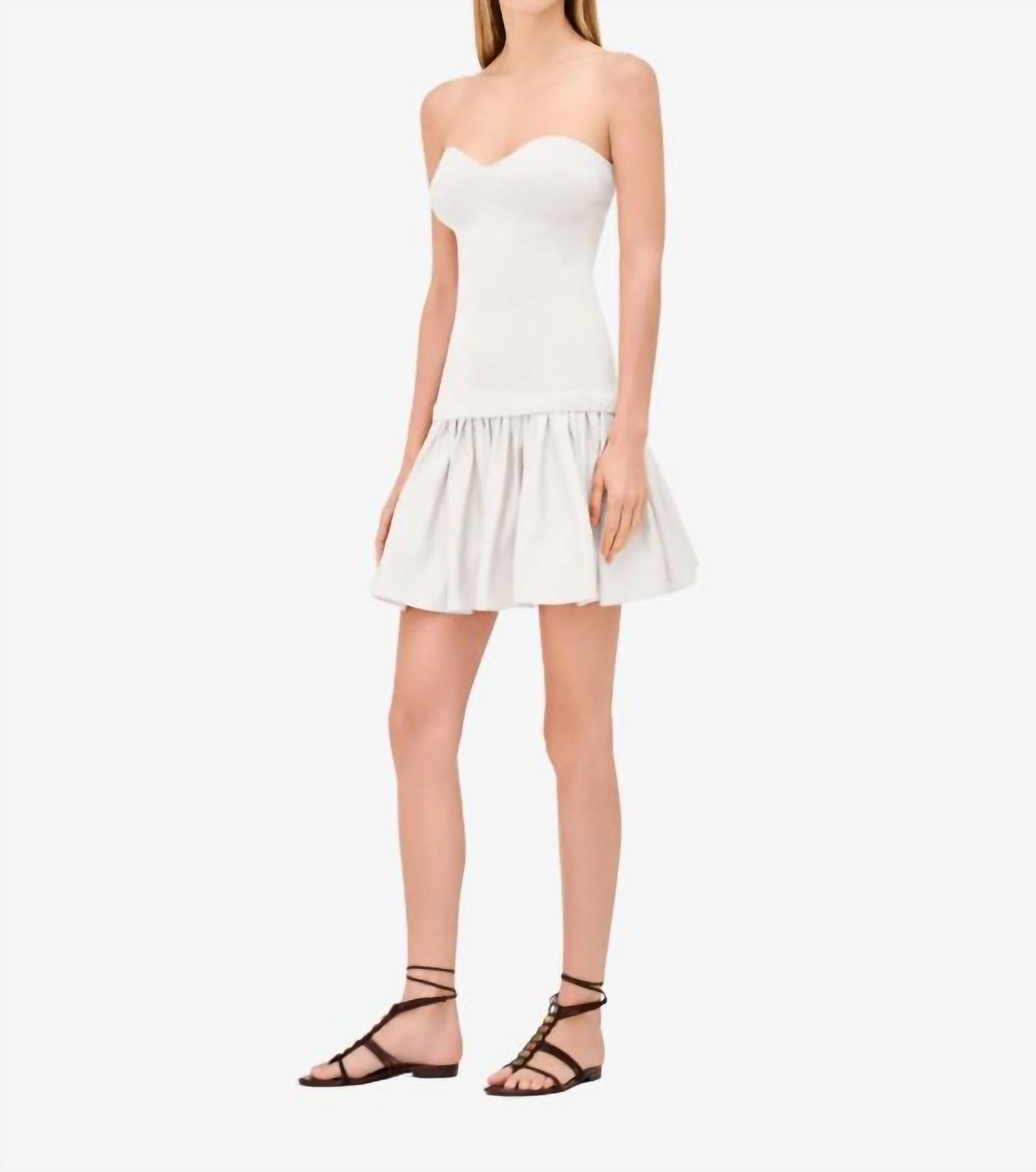 Alexis - Dasia Strapless Pleated Mini Dress
