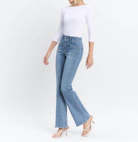 Flying Monkey - Guiltless High Rise Front Pocket Flare Jean