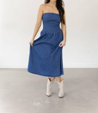 needii Jennifer Dress in blue - women's dress - detail view