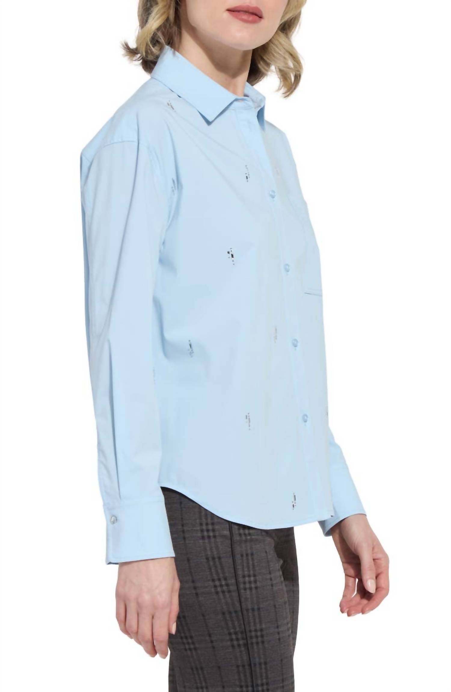 Lysse - Skye Crystal Embellished Button-up Shirt