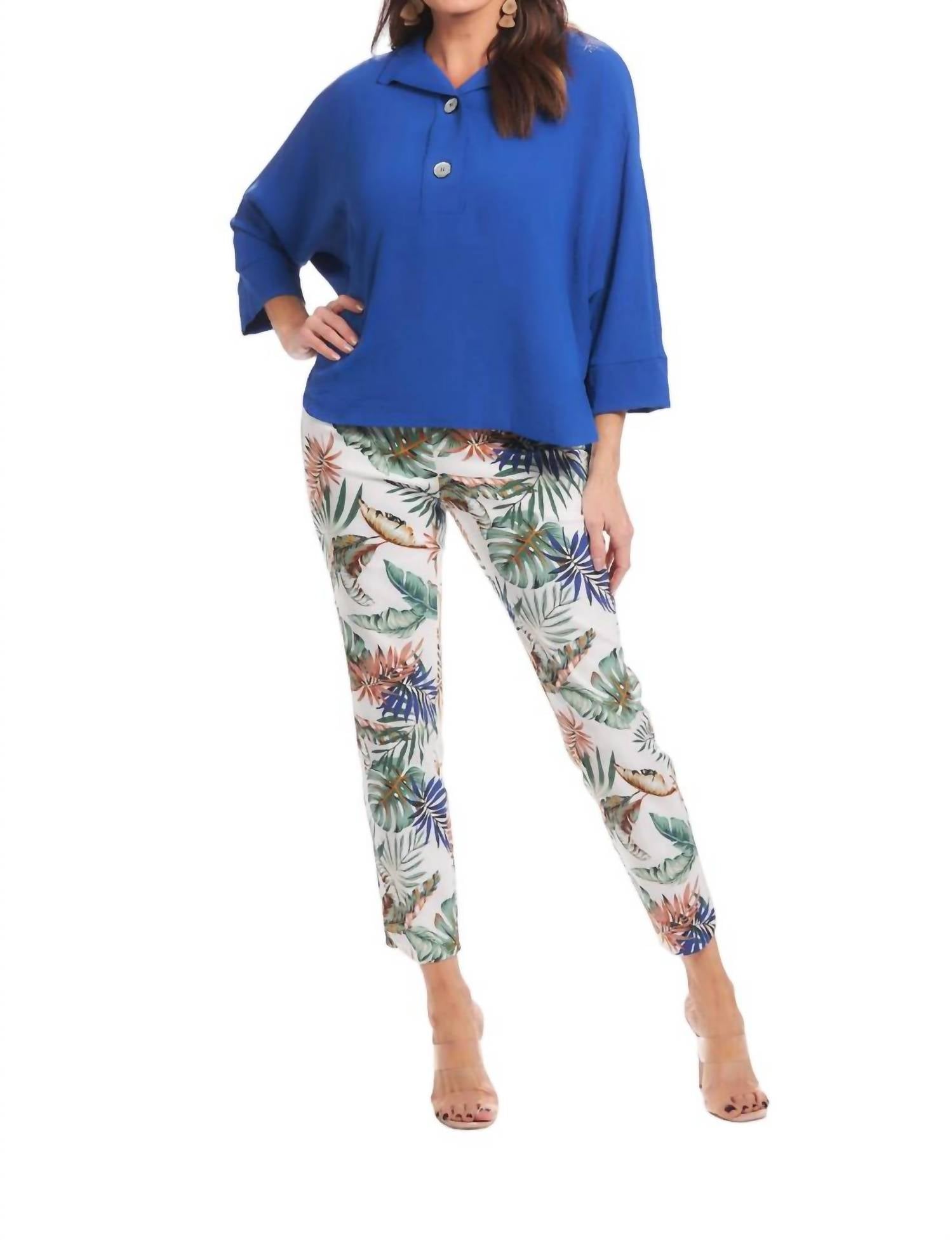 Up! - Women's Petal Slit Ankle Pants