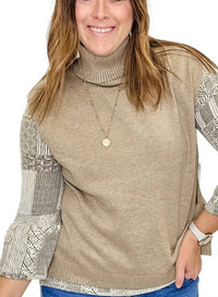 Multiples - Turtleneck Hi-lo Sweater Vest