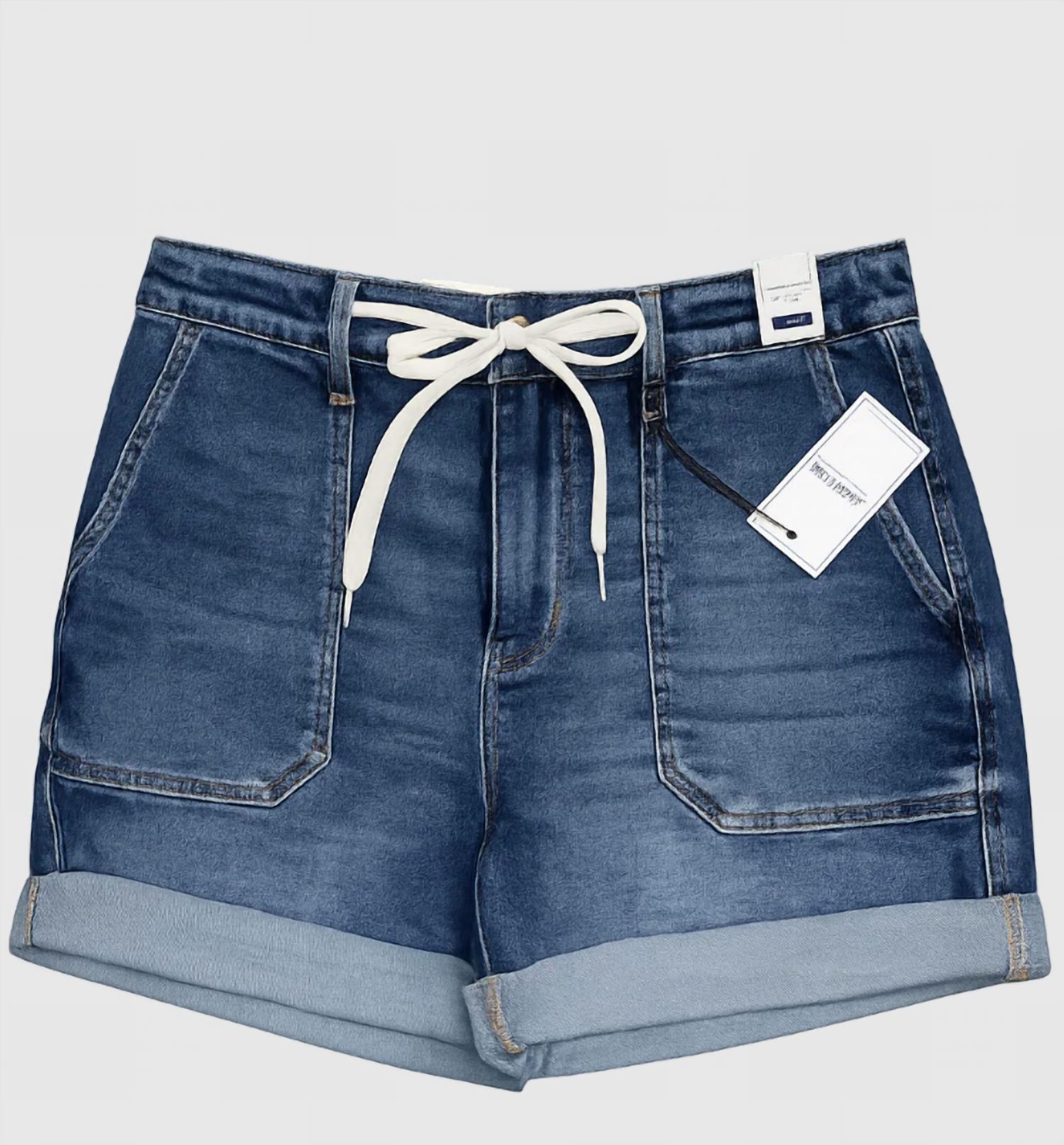 Judy Blue - Women's McKayla High Waisted Cuff Jogger Shorts