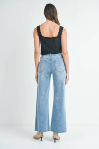 Just Usa - Longer Length Wide Leg Jeans