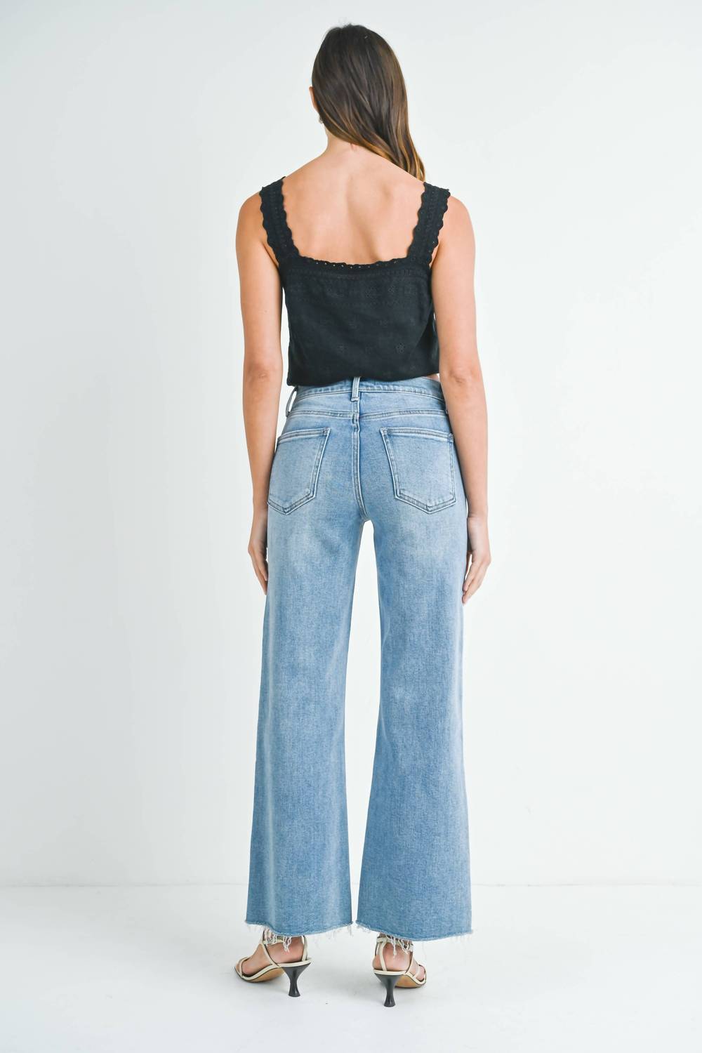 Just Usa - Longer Length Wide Leg Jeans