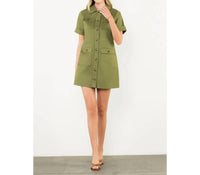 Thml - Short Sleeve Collared Dress