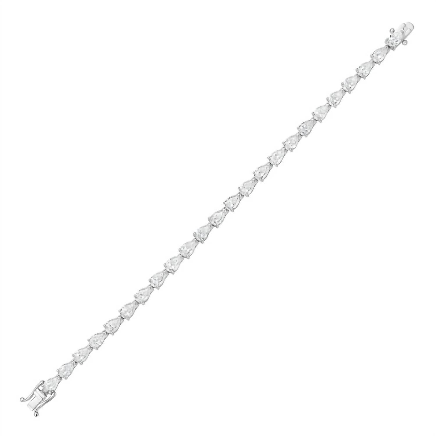Diana M Jewels - Women's Pear Lab-Grown Diamond Bracelet (10.00 Ct) - Bold