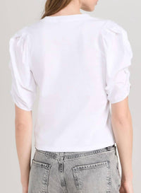 Frame - Pleated Puff Sleeve Tee