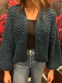 Maiami - Pearl Pattern Bomber Cardigan