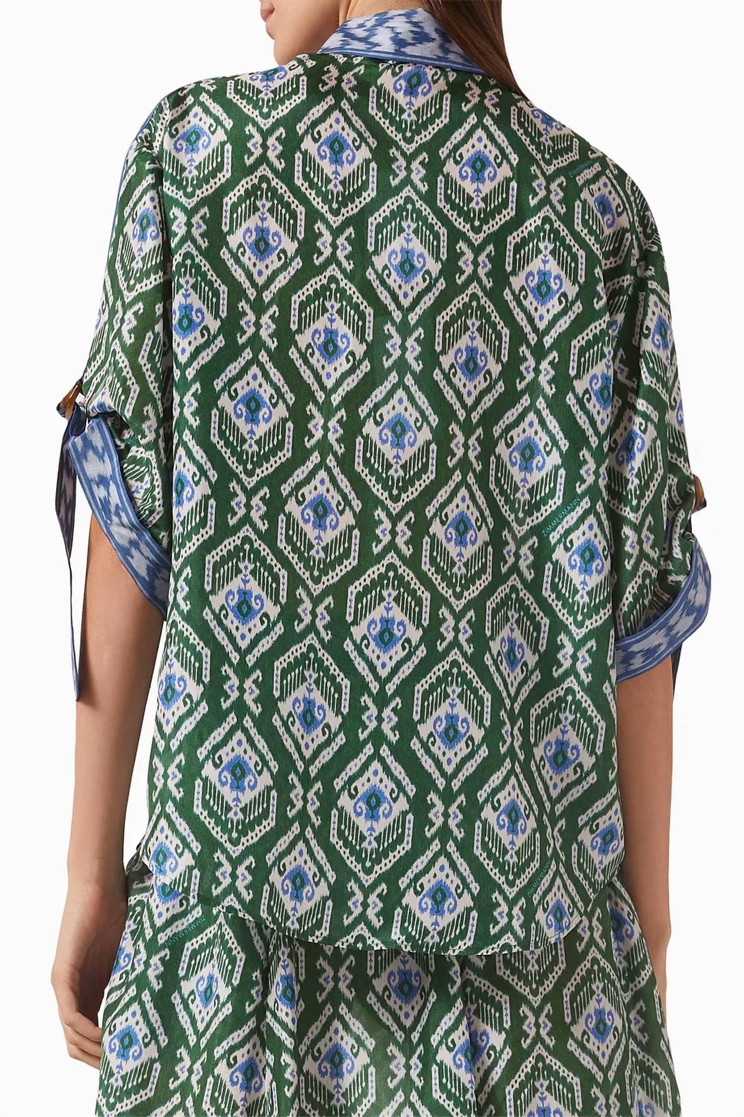 Zimmermann - Wylie Relaxed Short Sleeve Shirt