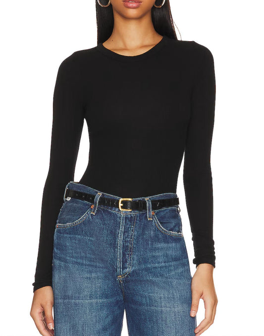 Enza Costa - Long Sleeve Silk Knit Crew Tee