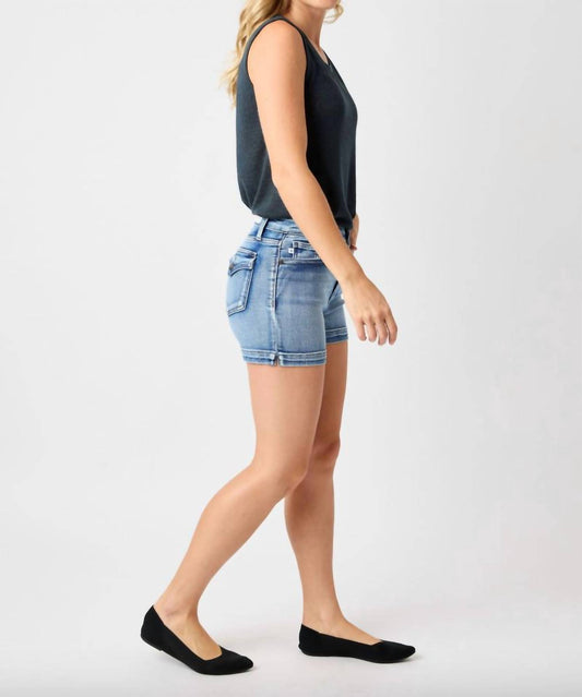 Judy Blue - Button Flap Pocket Shorts