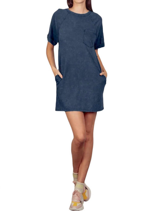 Very J - Trailblazer Oversize Mineral Wash T-Shirt Dress