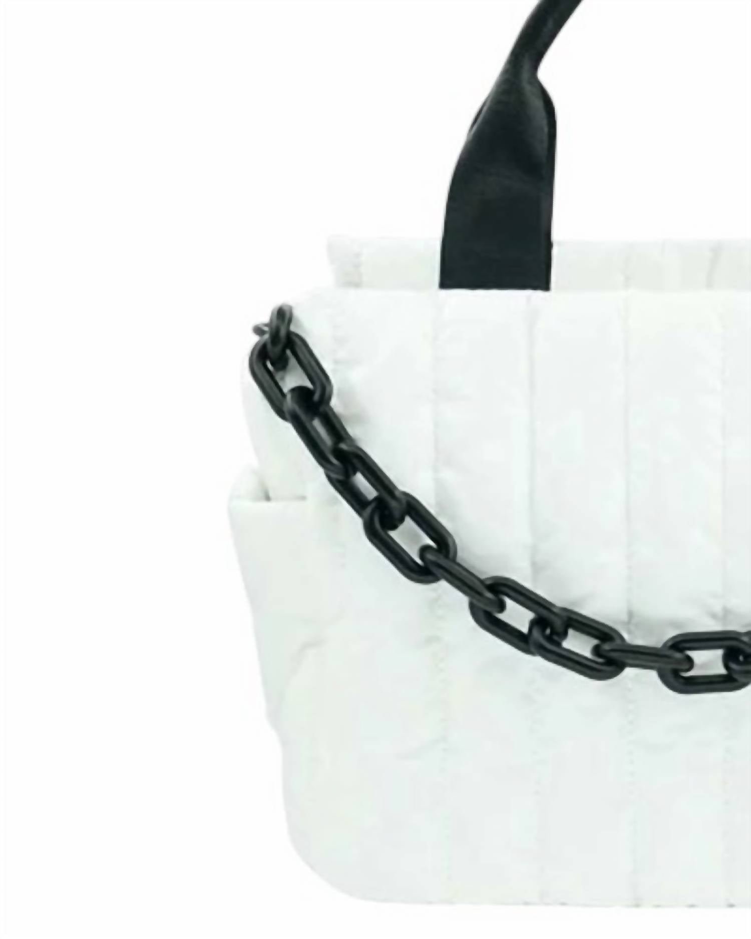 Bc Handbags - Puffer Tote Bag with Chain