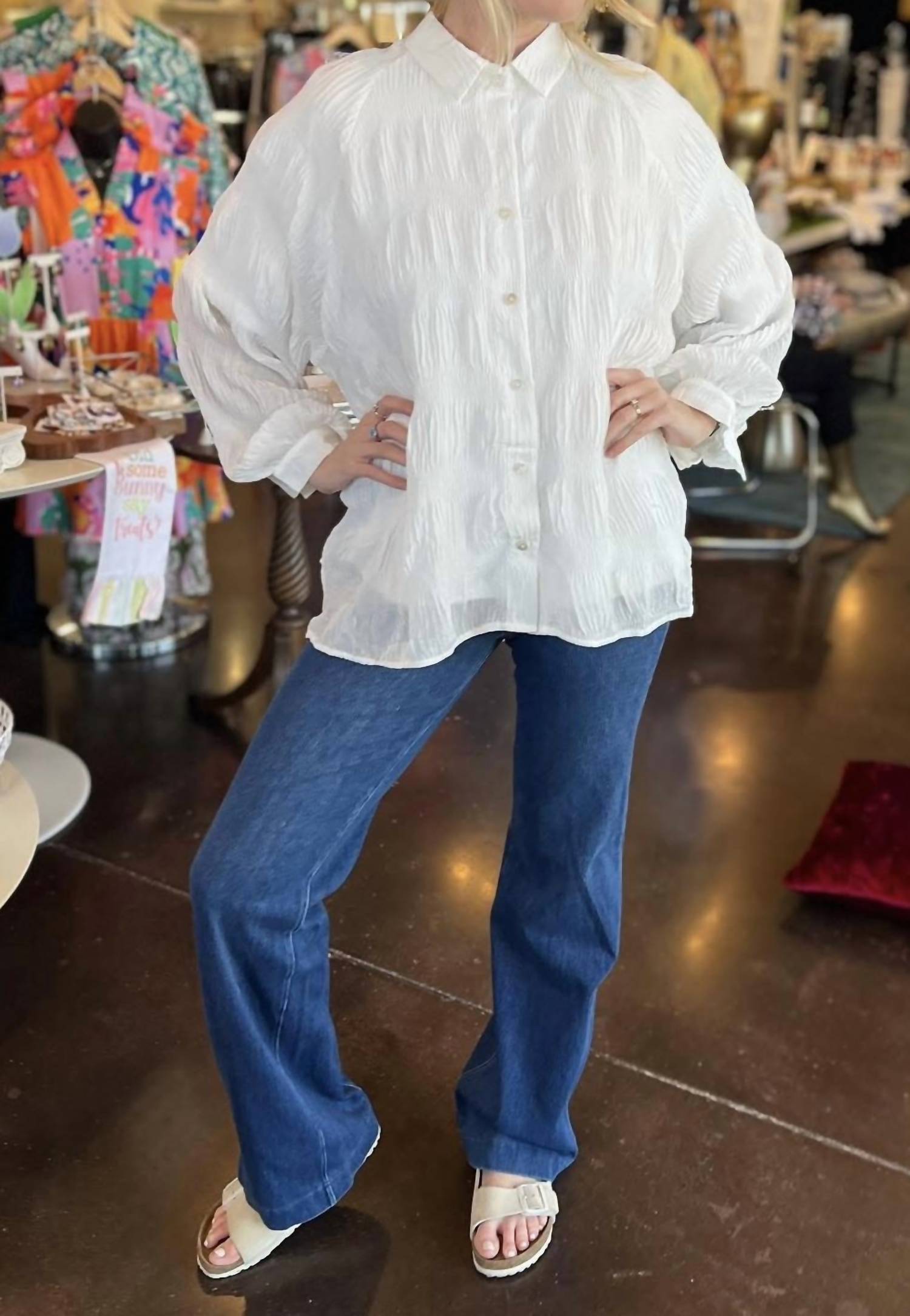 Kld. Signature - Oversized button down blouse