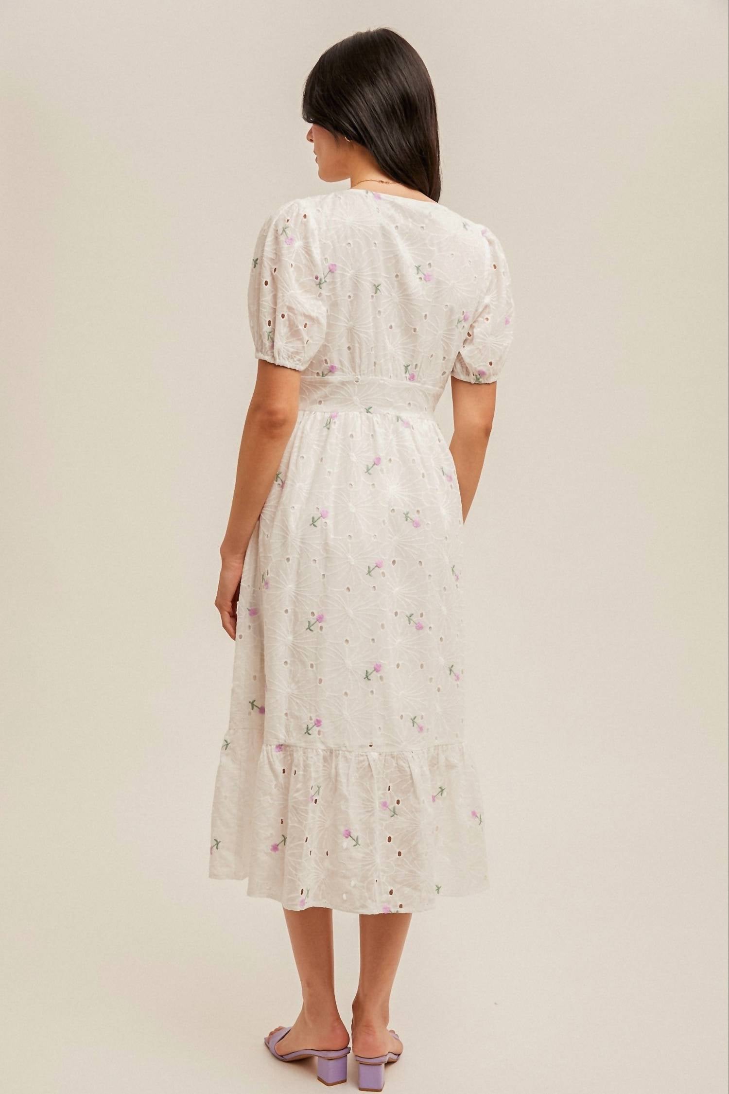 Hem & Thread - Eyelet Midi Dress