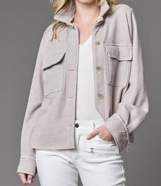 Lurex French Terry Jacket