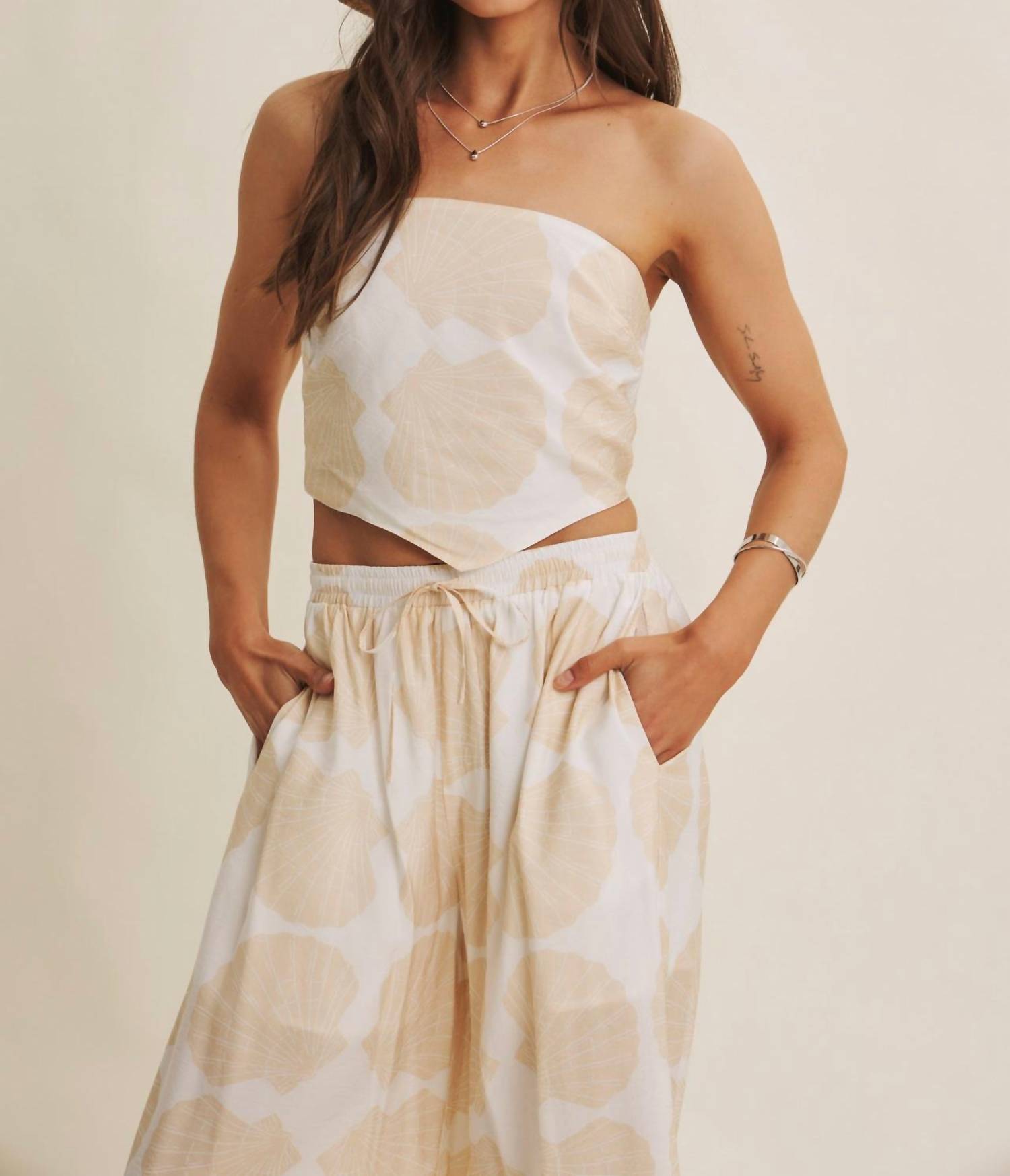 In February - Coastal Breeze Scarf Tube Top
