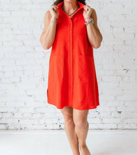 Before You Collection - Cotton Tank Shirt Dress