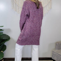 GILLI Allison Cardigan in purple - women's cardigan - alternate view
