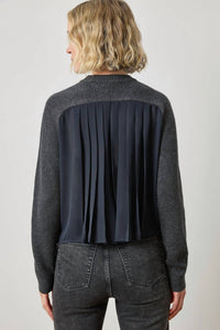 Lilla P - Pleat Back Crewneck Sweater