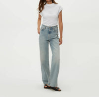 Michael Stars - Reese Shine Power Shoulder Top