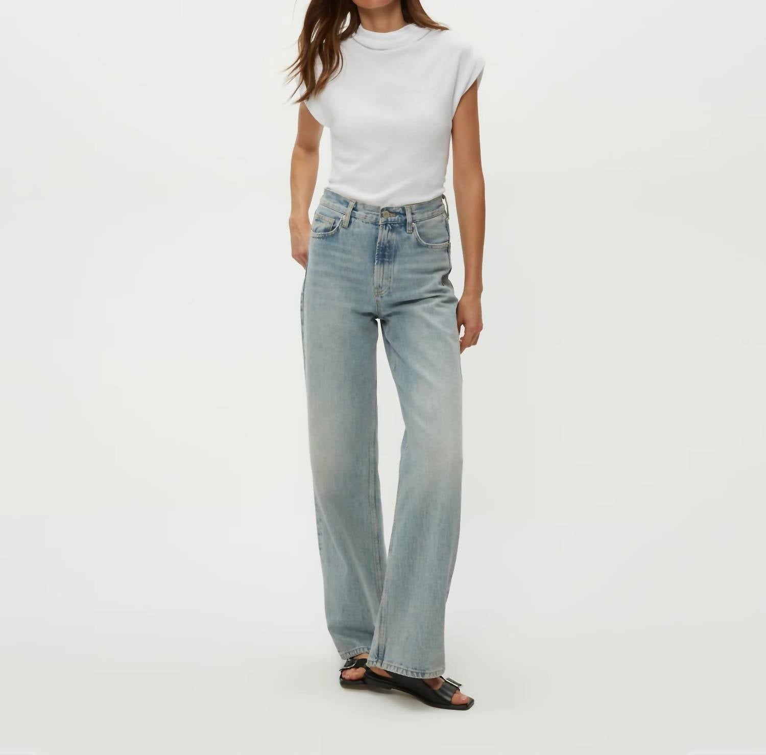 Michael Stars - Reese Shine Power Shoulder Top