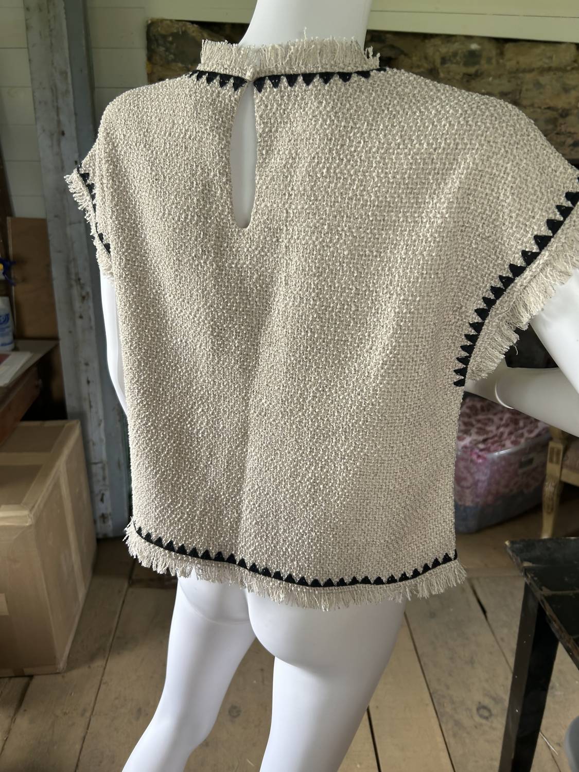Thml - Women's Sleeveless Tweed Top